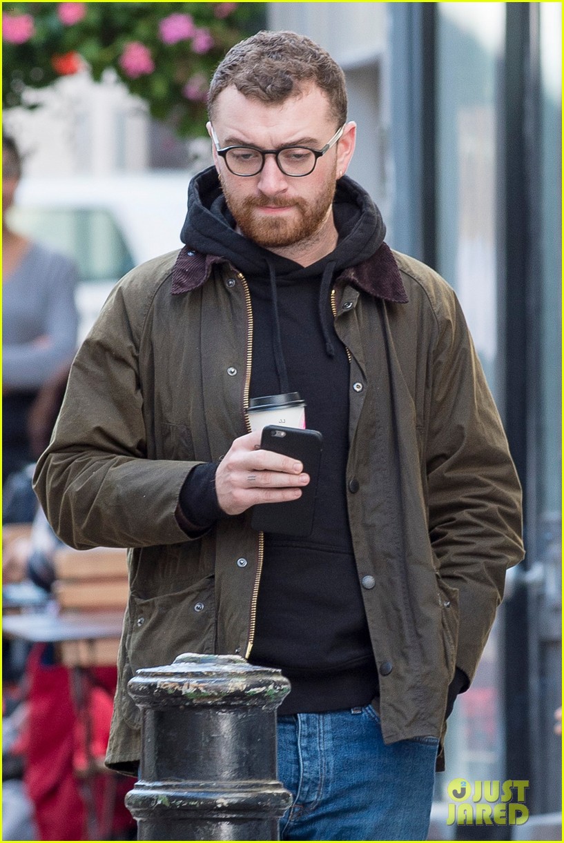 sam smith hangs out with friends in london00606mytext