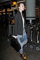 elle fanning super busy new film lax arrival pics 04