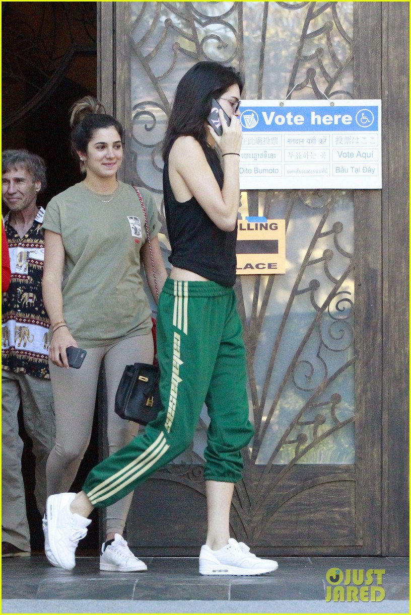 kylie kendall jenner show their support for hillary clinton on election day 06