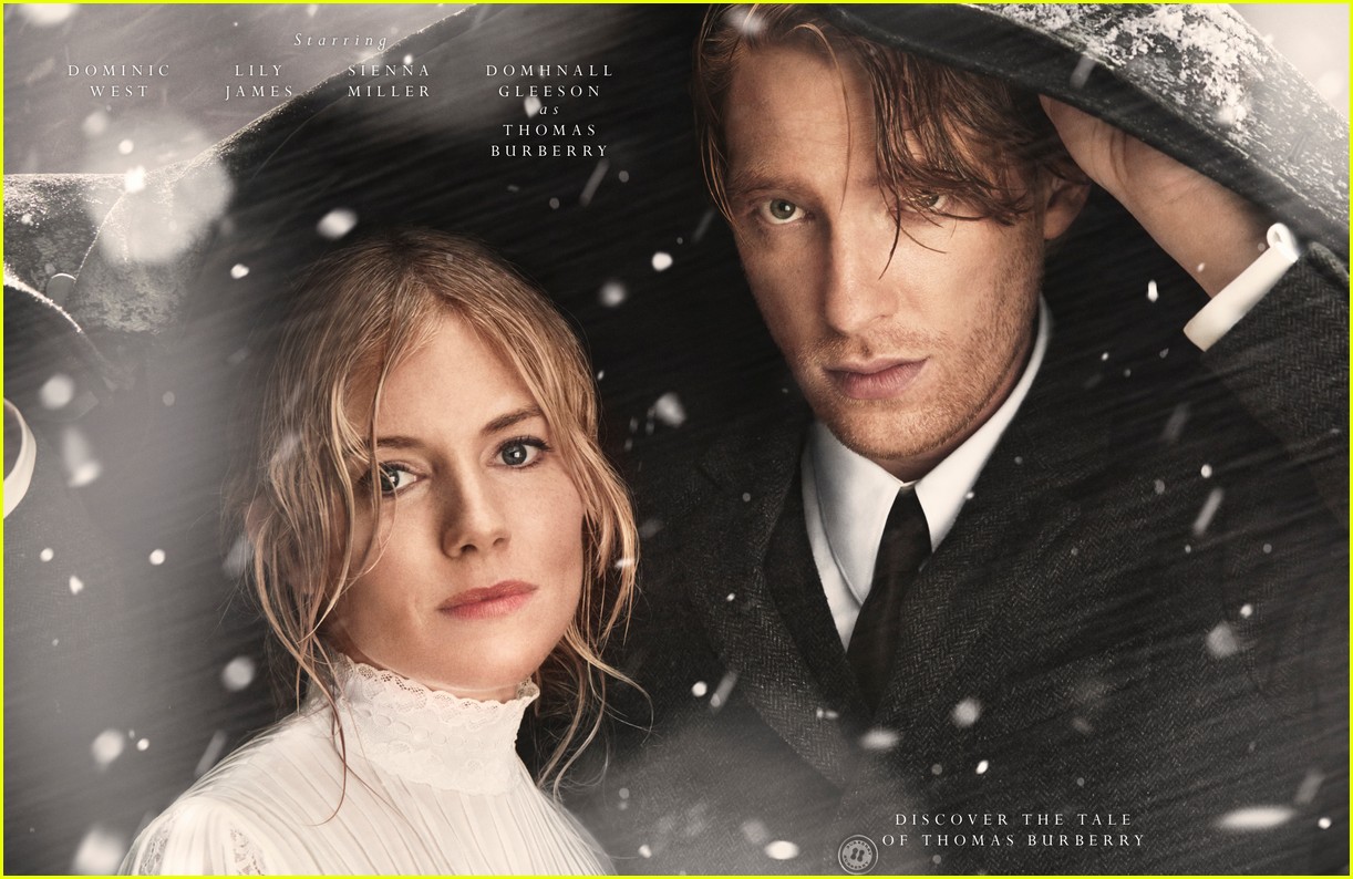 domhnall gleeson sienna miller star in burberrys holiday campaign 01