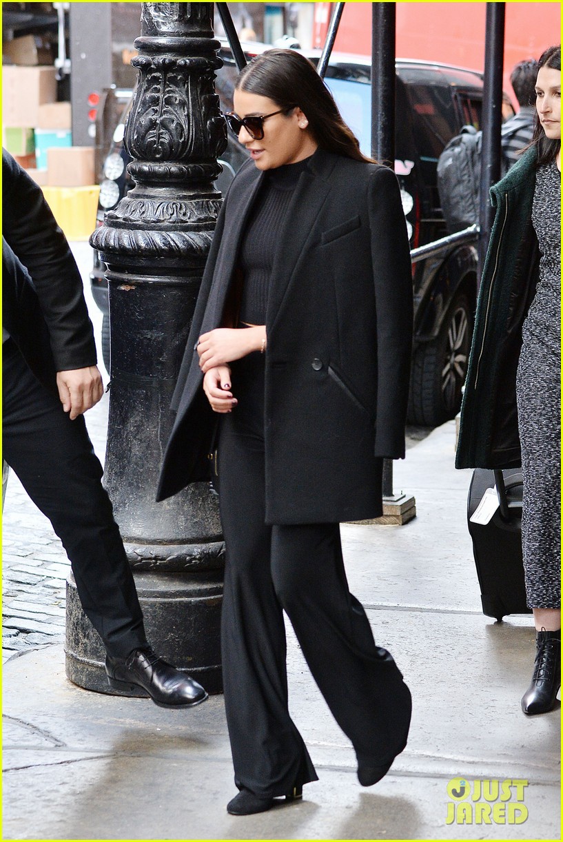 lea michele teases second album big meetings today in the big apple 02