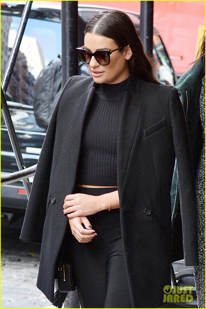 lea michele teases second album big meetings today in the big apple 03