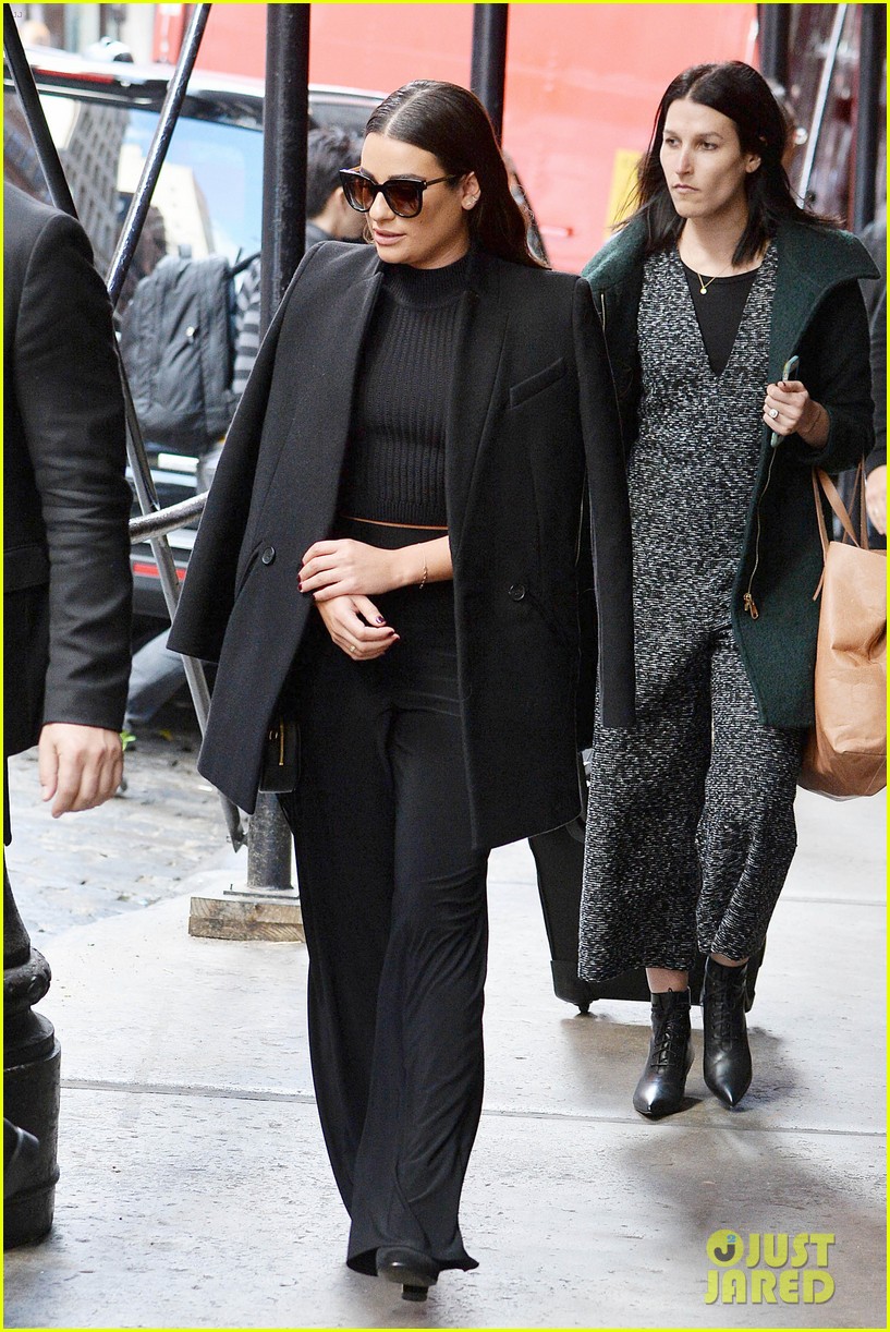 lea michele teases second album big meetings today in the big apple 05