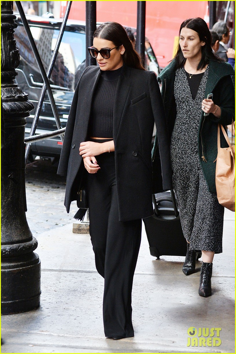 lea michele teases second album big meetings today in the big apple 06
