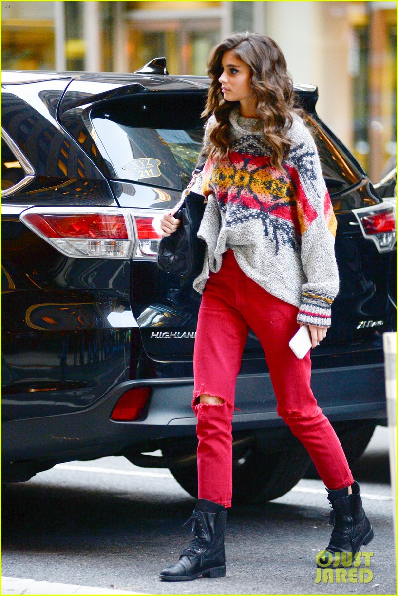 taylor hill heads to a victorias secret fashion show fitting 06
