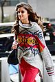 taylor hill heads to a victorias secret fashion show fitting 13