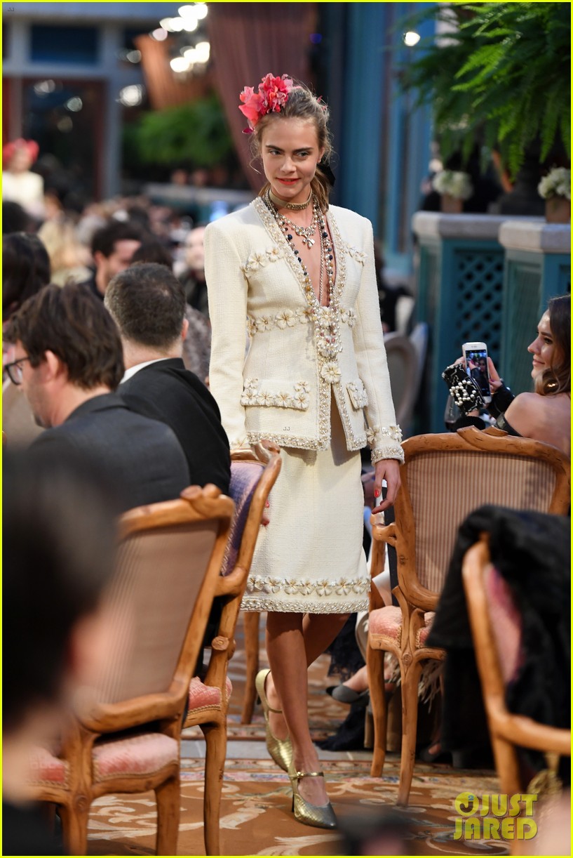 cara delevingne returns to chanel runway with lily rose depp 01