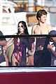 ron gronkowski and ansel elgort party it up on a boat in miami 02