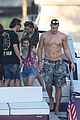 ron gronkowski and ansel elgort party it up on a boat in miami 05