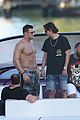 ron gronkowski and ansel elgort party it up on a boat in miami 14