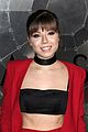 jennette mccurdy red suit statement passengers premiere 11