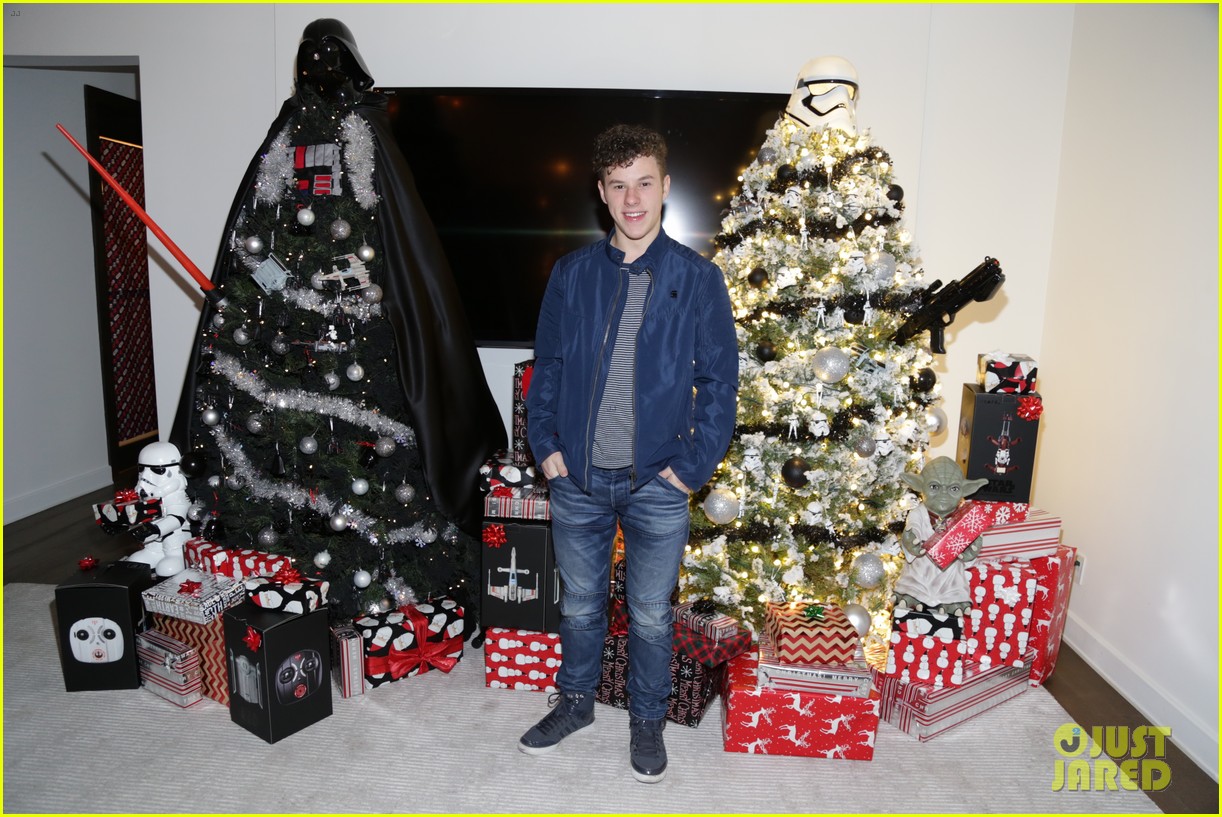 joey king nolan gould just jared holiday party 12