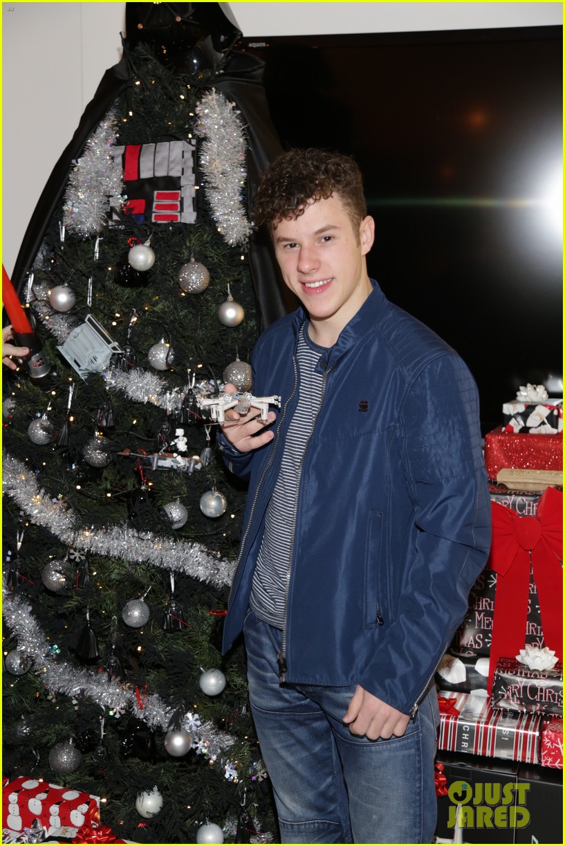 joey king nolan gould just jared holiday party 16