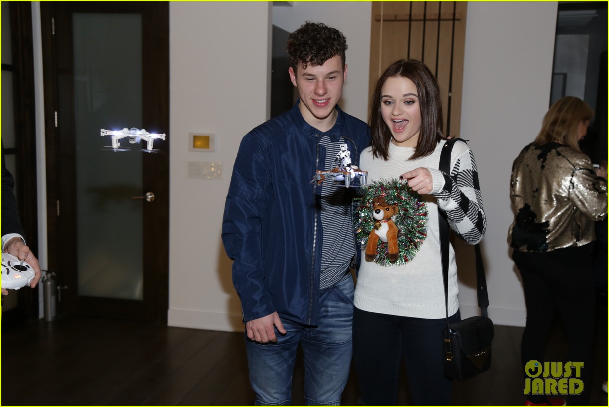 joey king nolan gould just jared holiday party 29