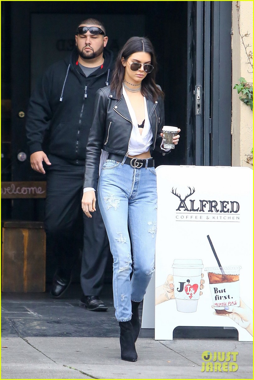 kendall jenner cleavage bra alfred coffee 02