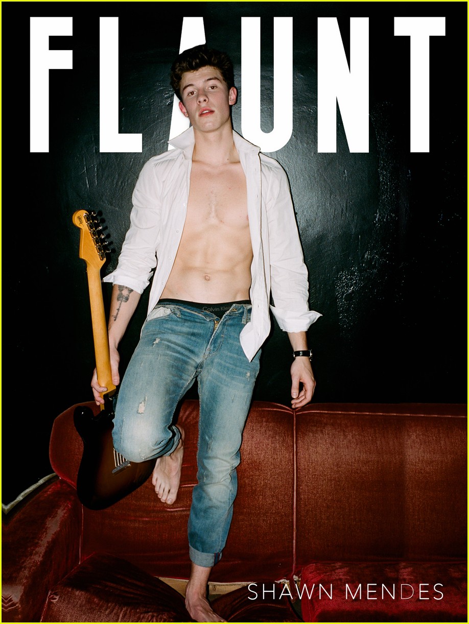 shawn mendes shirtless flaunt magazine cover 01