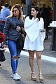 ariel winter wears all white to visit santa at the grove 05