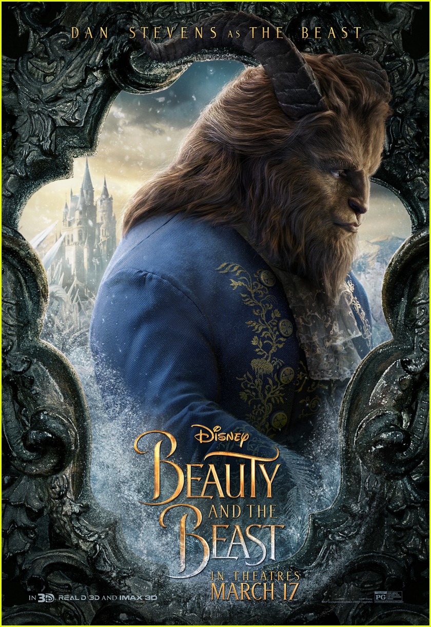 beauty beast character posters movie 01