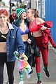 bella thorne workout blue outfit new cat possibly snaps 04