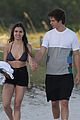 ansel elgort goes shirtless for a workout at the beach 17