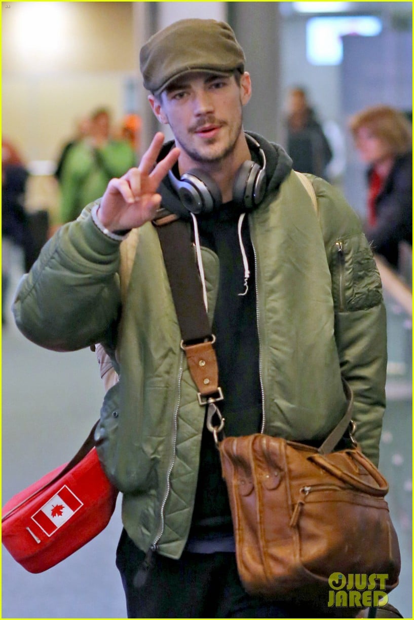 grant gustin gets back to work after spending holidays in nyc 02