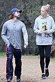 patrick schwarzenegger and abby champion cuddle on the beach together 05