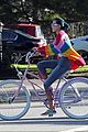 bella thorne color bike ride rainbow 01
