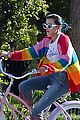 bella thorne color bike ride rainbow 04