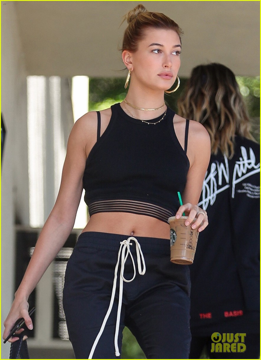 hailey baldwin shows off toned midriff in beverly hills 02