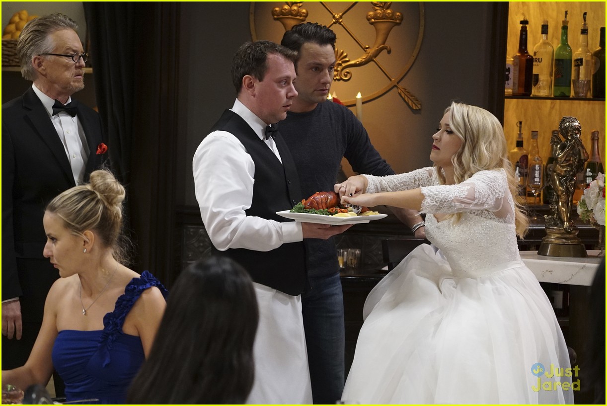 emily osment wedding dress episode betty white young hungry 22