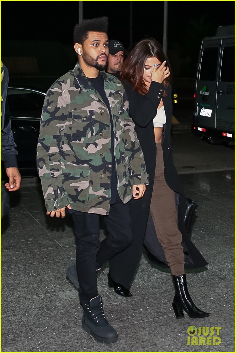 selena gomez the weeknd fly out of brazil 01