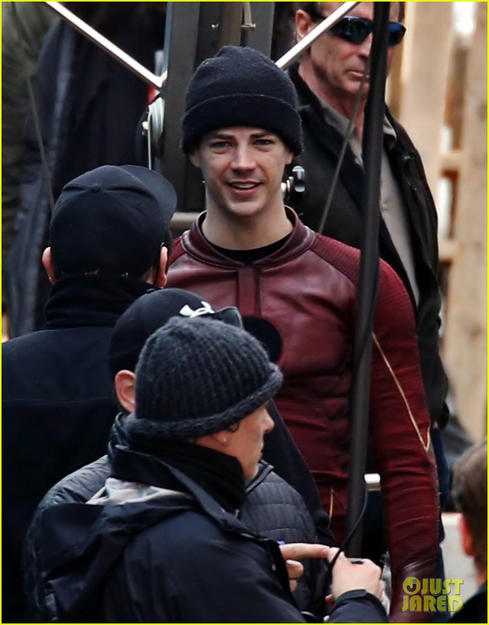 grant gustin gets int character on the flash set 05