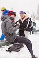 olivia holt boyfriend ray kearin kiss cuddle on their ski trip 12