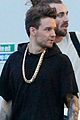 liam payne wears giant gold chain at recording studio 07