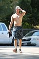 robbie amell goes shirtless on a hike 03