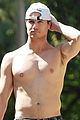 robbie amell goes shirtless on a hike 04