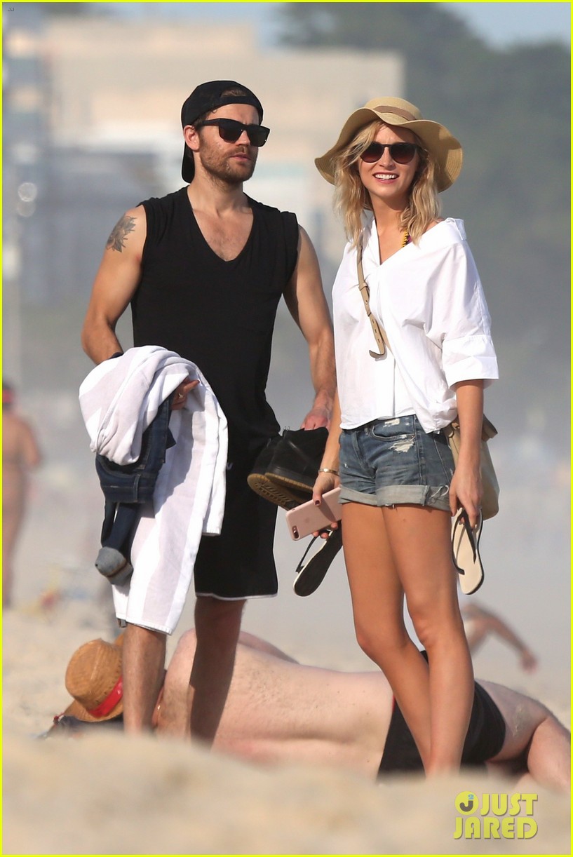 paul wesley candice king hit the beach in rio 05