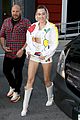 miley cyrus shows off her legs in rainbow shorts01