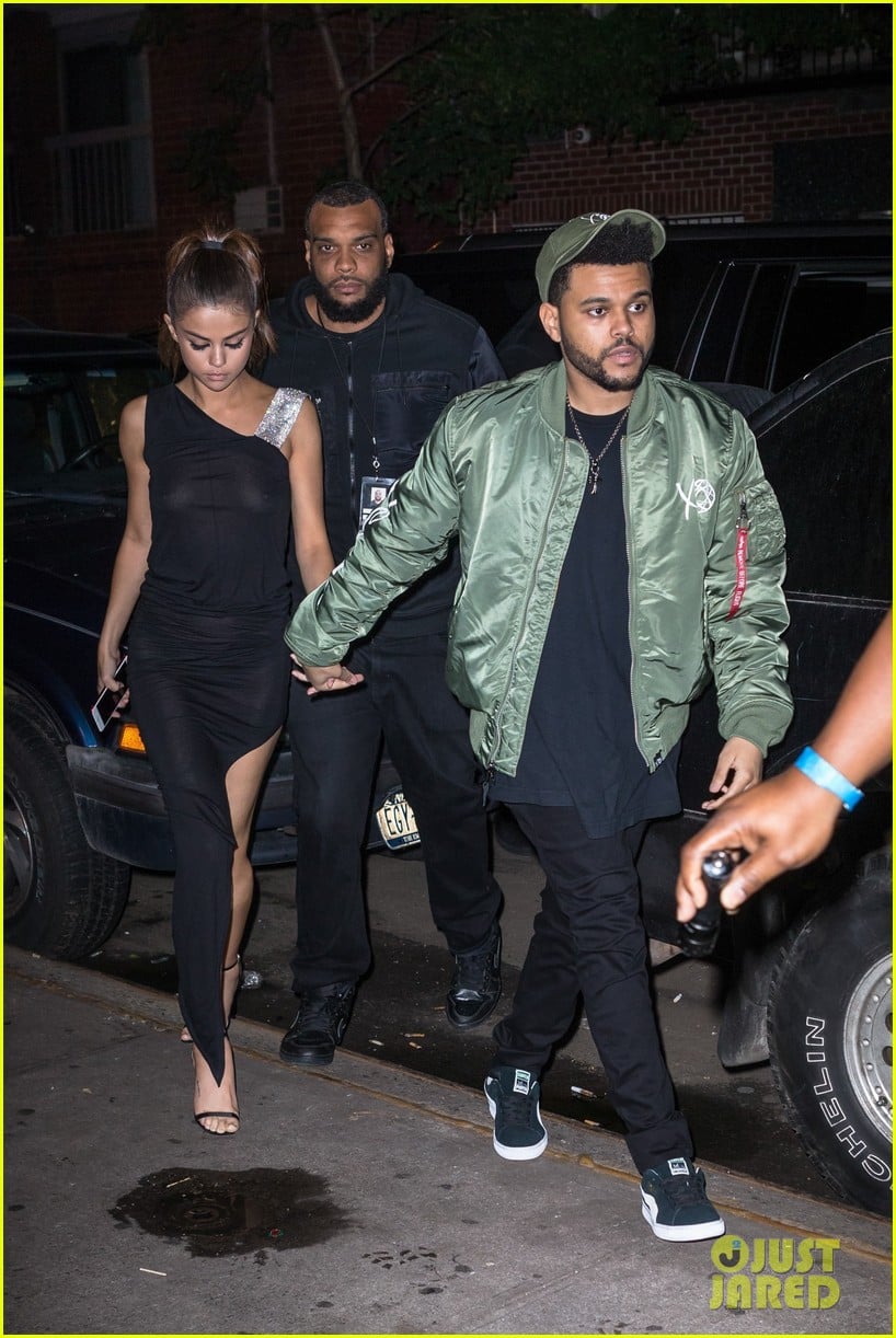 selena gomez wears sheer dress for date with the weeknd 18