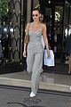 bella hadid sports corst jumpsuit while out and about in paris 04