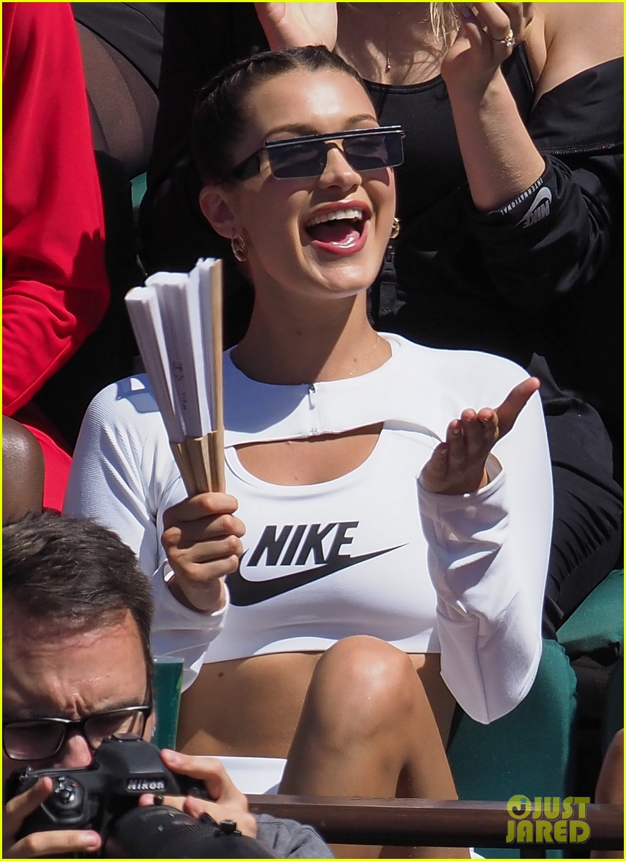 bella hadid wears her tennis whites to the french open11