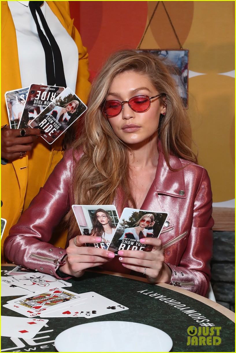 gigi hadid is decked out in pink for vogue eyewear launch 02