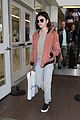 lucy hale pink bomber jacket lax 03