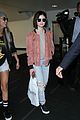 lucy hale pink bomber jacket lax 05
