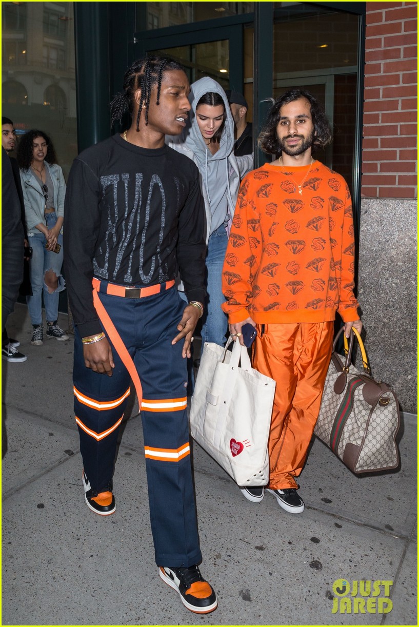 kendall jenner and asap rocky leave kanye wests apartment 08
