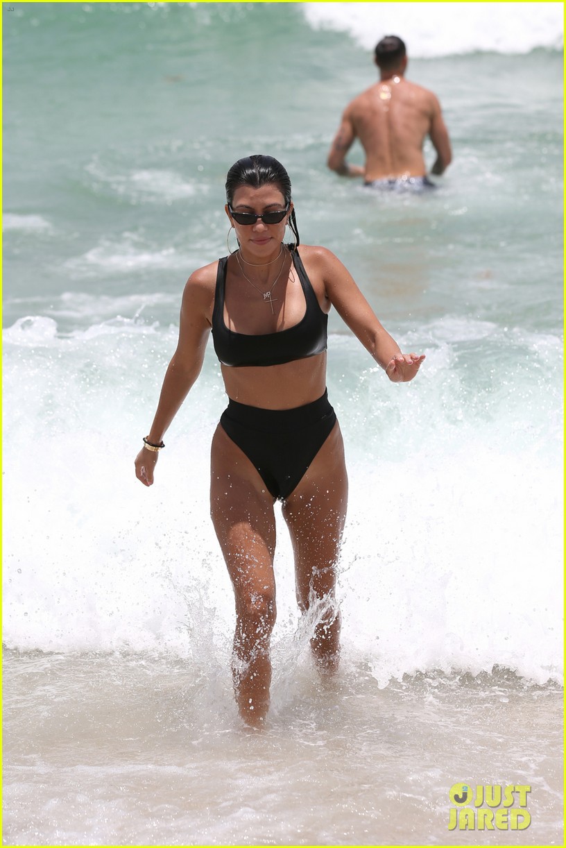 kourtney kardashian miami beach pictures hailey baldwin 62