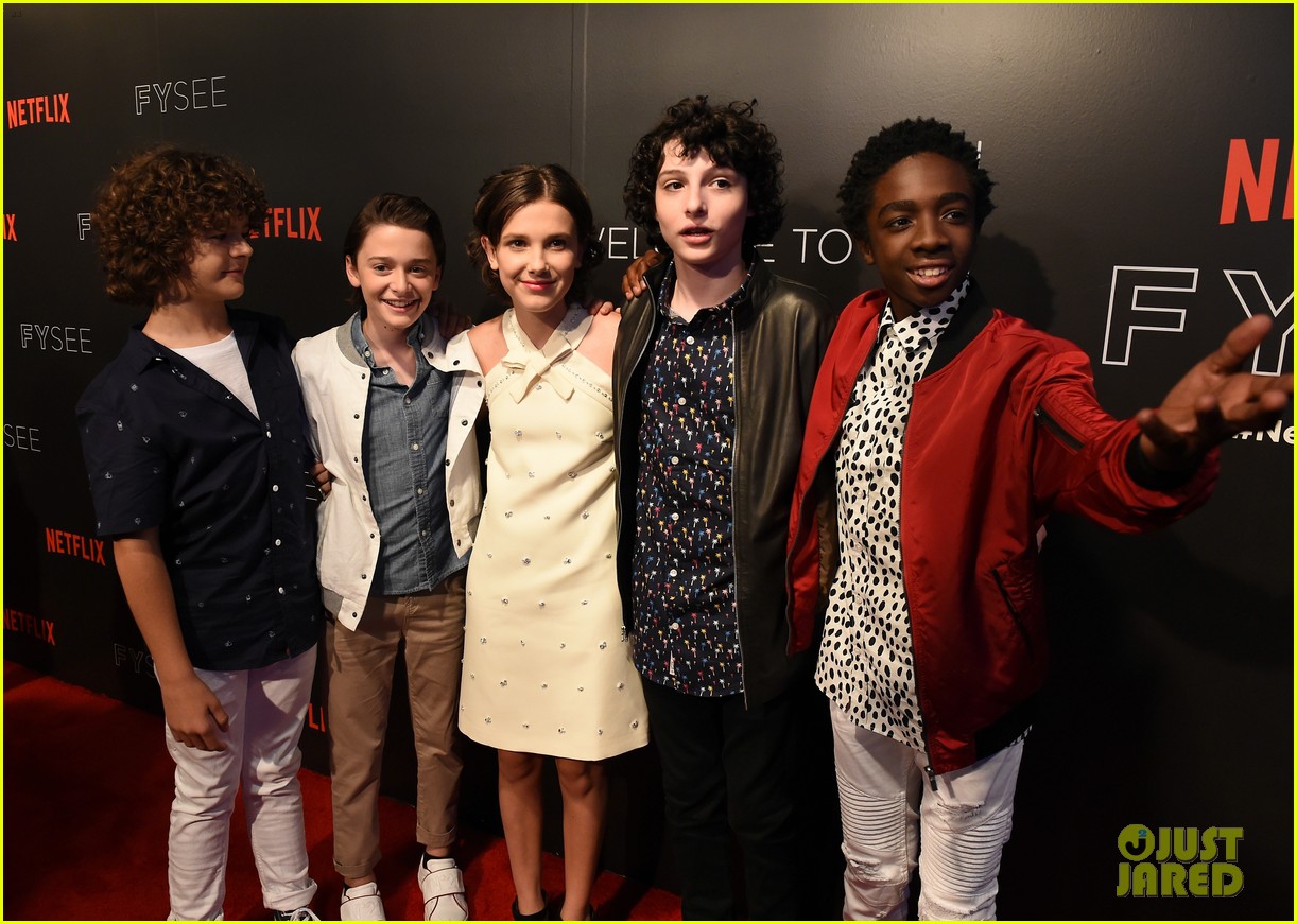 the stranger things cast promote season 2 in beverly hills11