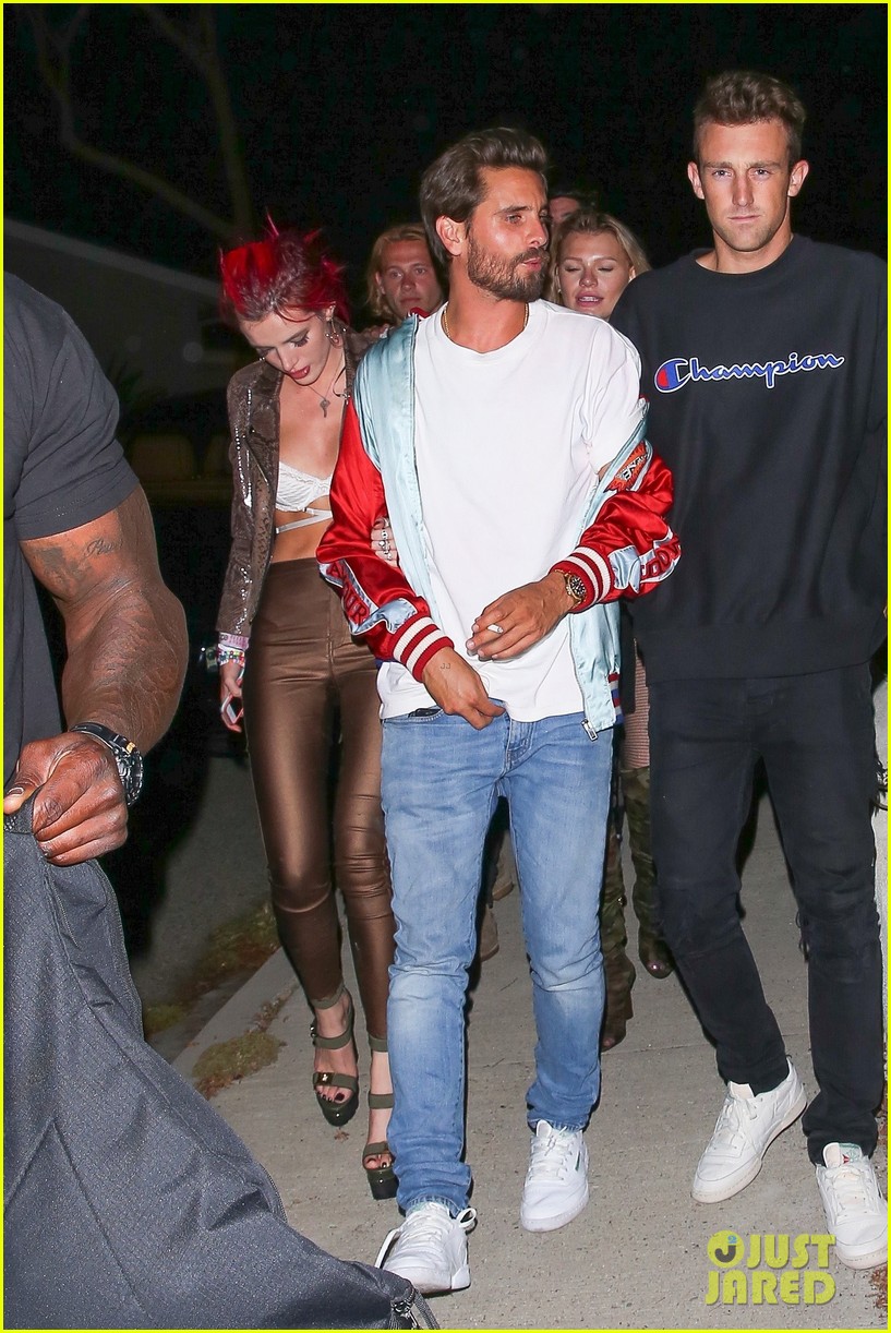 bella thorne scott disick hold hands on night at the club 33