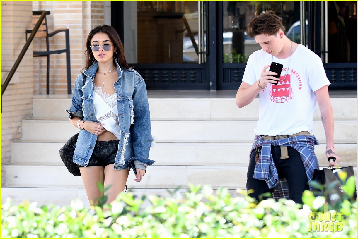 brooklyn beckham shops with madison beer after introducing her to his mom 13