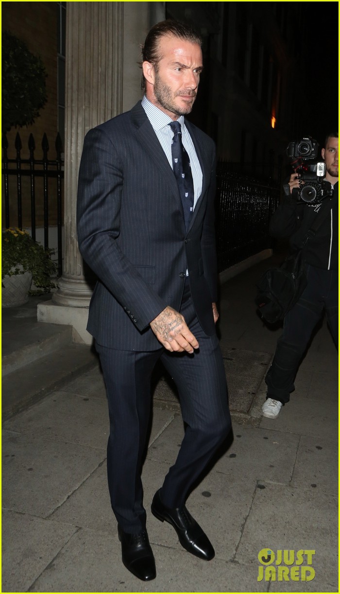 david beckham son brooklyn suit up for dinner event in london 06